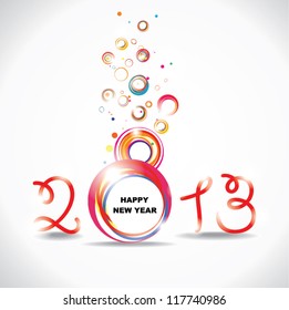 New year 2013 . Abstract poster