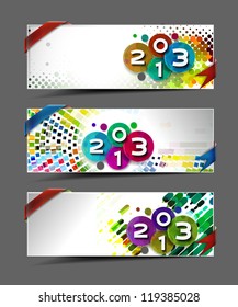 New year 2013 background for new year banner/header design.