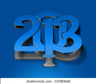 New year 2013 background for new year design.