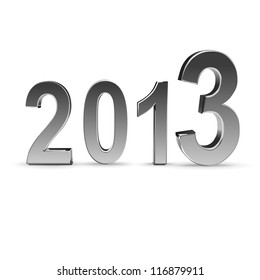 New year 2013 background glossy numbers vector illustration