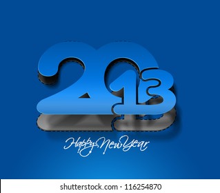 New year 2013 background for new year paper calender design.