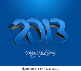 New year 2013 background for new year paper calender design.