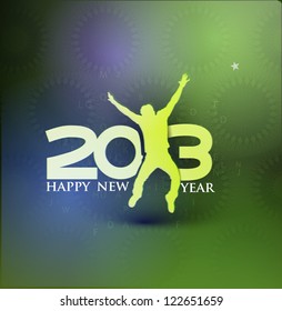 New year 2013 background for new year party poster design.