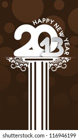 new year 2013 background. Vector illustration