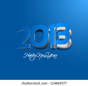 new year 2013 label design. Vector illustration