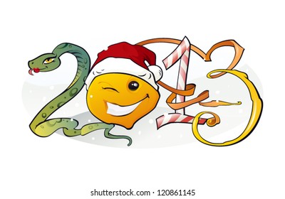 New Year 2013/ The vector illustration of the 2013 Concept