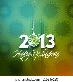 new year 2013 in white background. Vector illustration