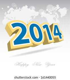 	New Year 2014 background for design needs
