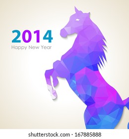New Year 2014 background. Year of horse