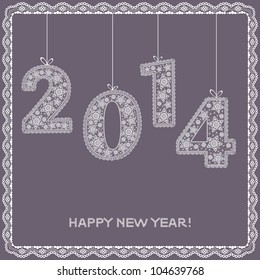 New year 2014 background. Vector illustration 