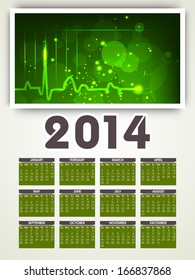 Calendario de Año Nuevo 2014. 