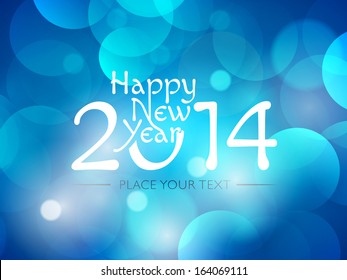 New Year 2014 Dark Background with elemental vector Drawing perfect for New year Party invitation cards.