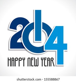 new year 2014 greeting background vector