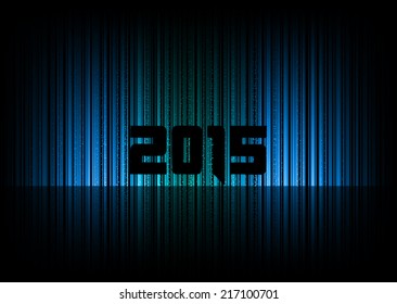 New year 2015. Abstract background with numbers. Vector symbol.
