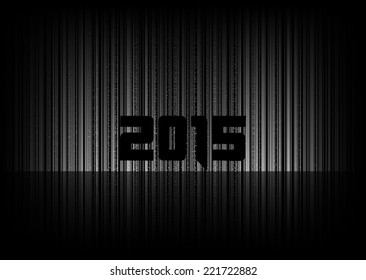 New year 2015. Abstract background with numbers. Vector symbol.