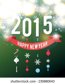 New Year 2015 background. Vector