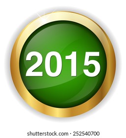 new year 2015 button