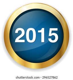new year 2015 button