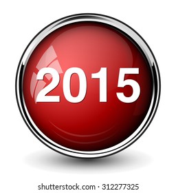 new year 2015 button
