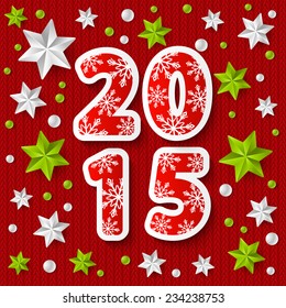 New Year 2015 concept with starry decorations