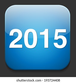new year 2015 icon