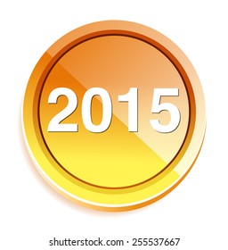 new year 2015 icon