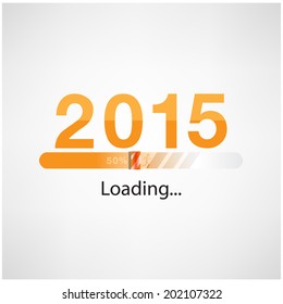 New year 2015 loading background,happy new year template.vector illustration