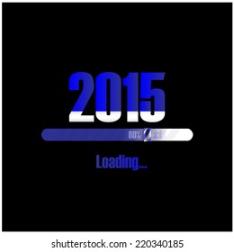 New year 2015 loading background,happy new year template.vector illustration