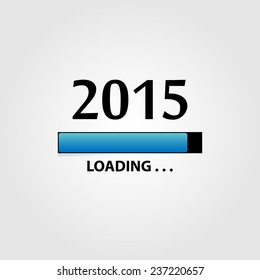 New year 2015 loading background,happy new year