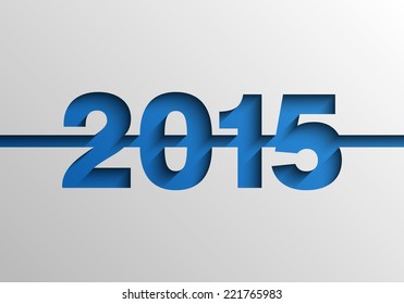 New year 2015 modern vector background, Text design, Vector illustration Eps 10