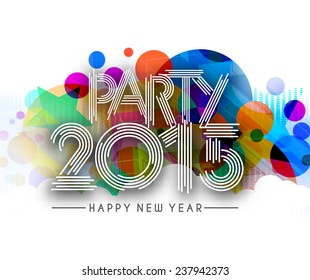 New Year 2015 Text Design