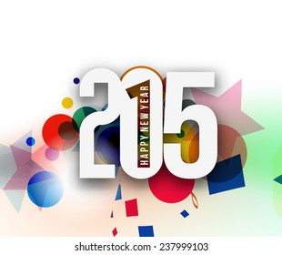 New Year 2015 Text Design