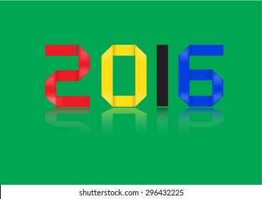 New year 2016 Brasil color tone.