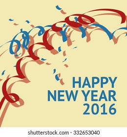 New Year 2016 card