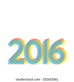 New Year 2016 card