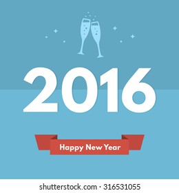 New year 2016 design