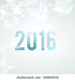 New Year 2016 greeting card