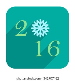 New year 2016 icon