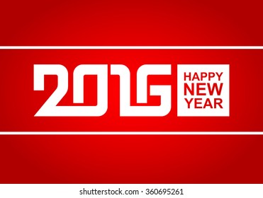 New year 2016 modern vector background, Text design, Vector Eps 10