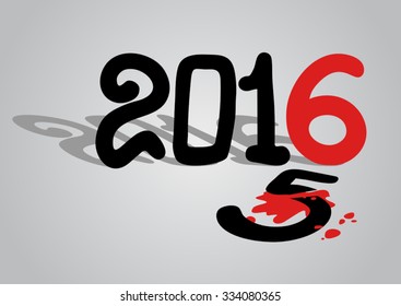 New year 2016 symbol