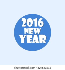 New Year 2016. Vector illustration