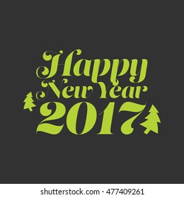 New Year 2017 card