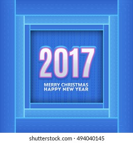 New Year 2017 Greeting Card Design