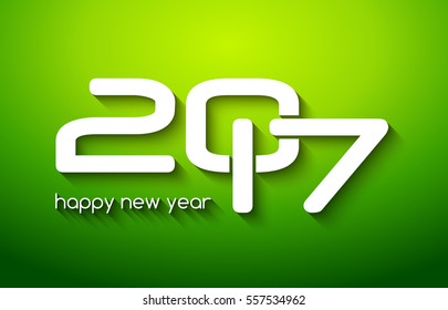 New Year 2017 poster design template. New year banner creative background