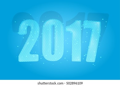 New Year 2017. Year of the Rooster. Figures. Background illustration. Vector illustration.