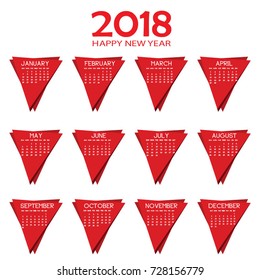  New Year 2018 Calendar