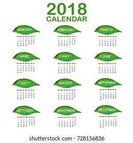  New Year 2018 Calendar