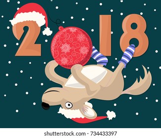 new year 2018 dog