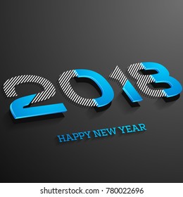 New Year 2018 in isometric style