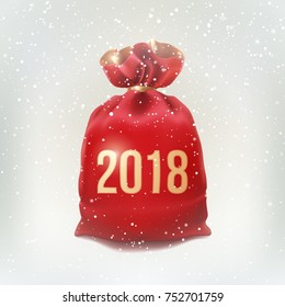 New Year, 2018, red bag.